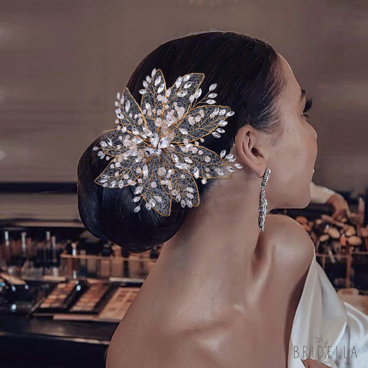 BHP217-S silver rhinestone crystal crown