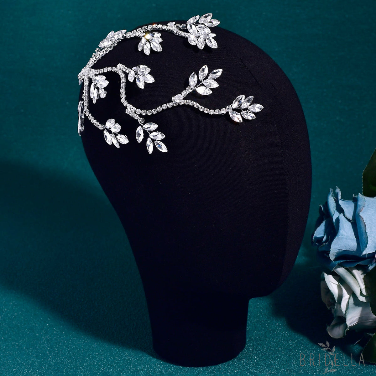 BHP798-S silver rhinestone tiara