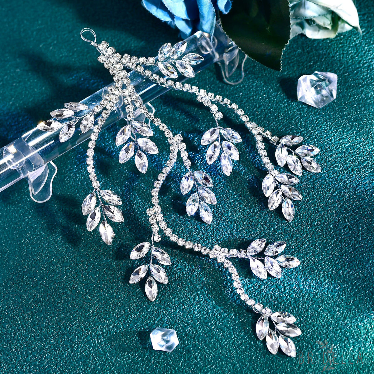 BHP798-S silver rhinestone tiara