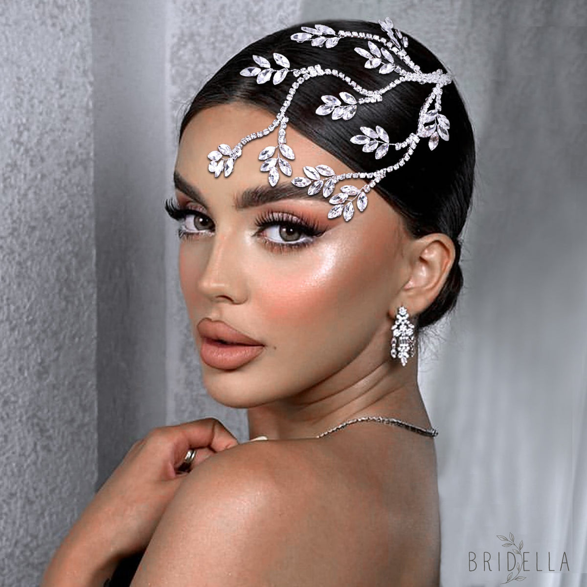 BHP798-S silver rhinestone tiara