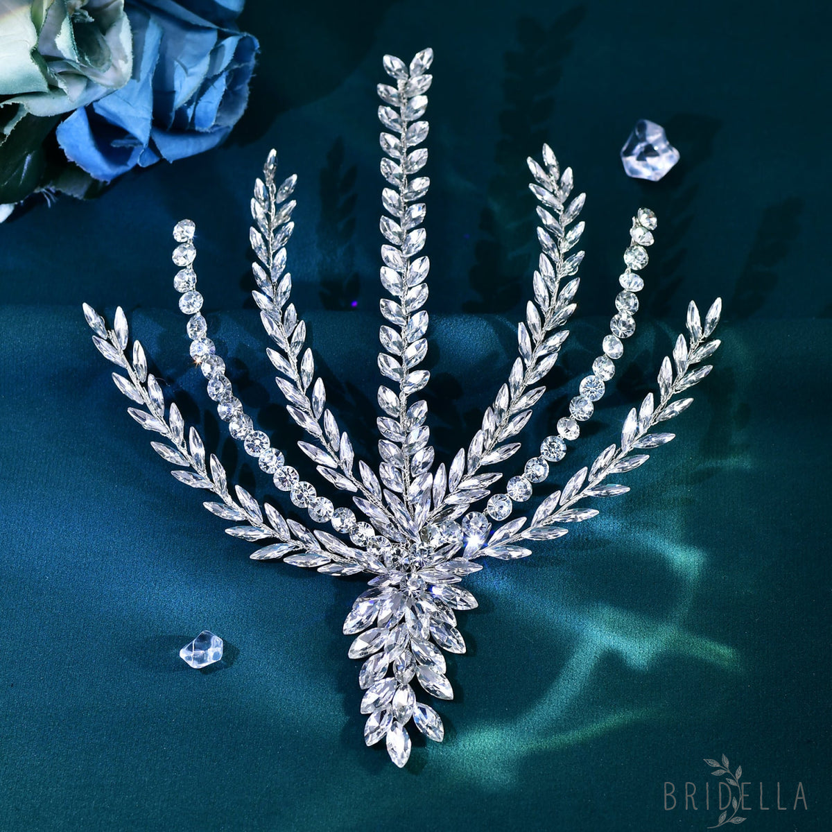 BHP623-S silver rhinestone headwear