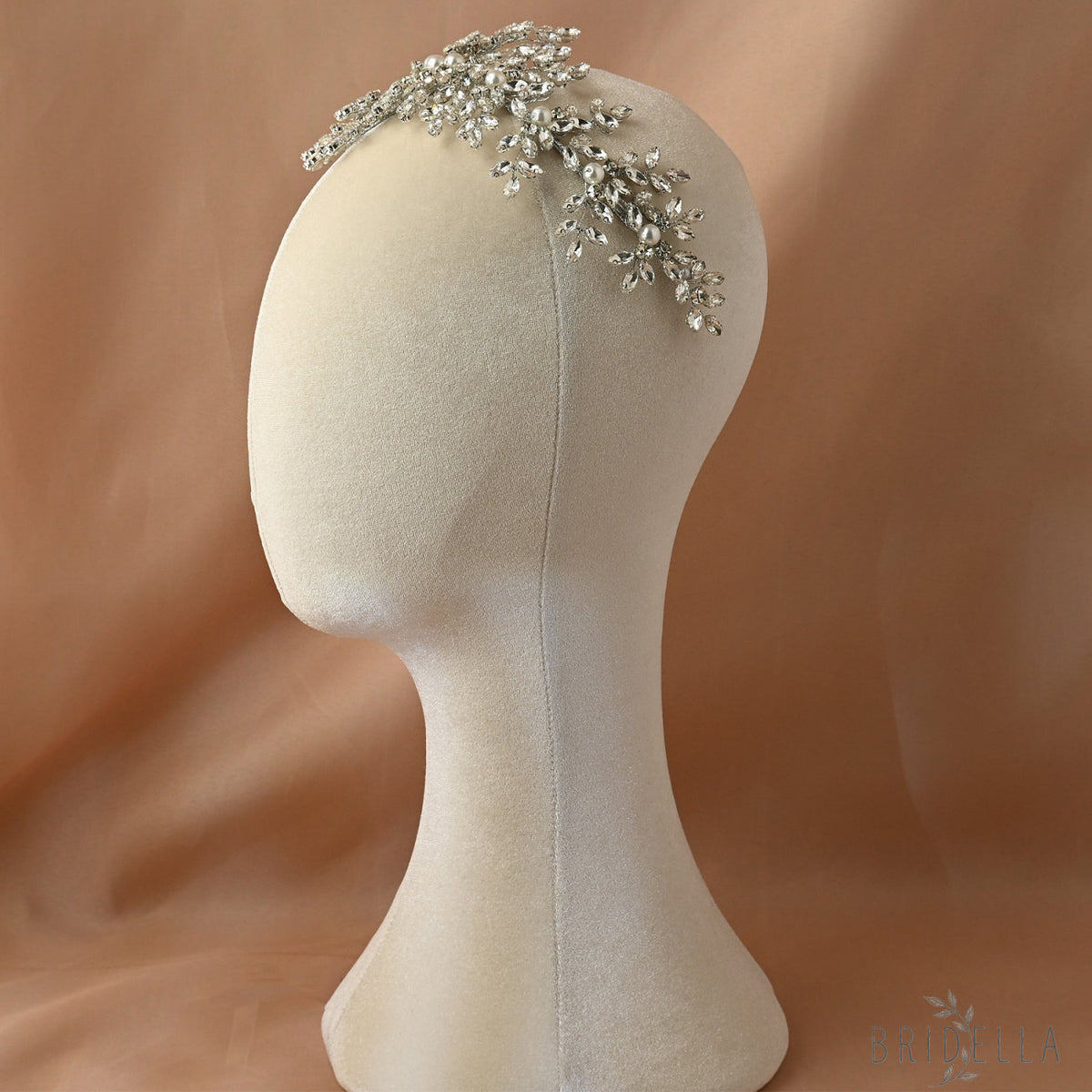 Silver Rhinestone Pearl Bridal Hair Comb Wedding Accessory - Bridella BHP434-S - Silvery - HEADWEAR