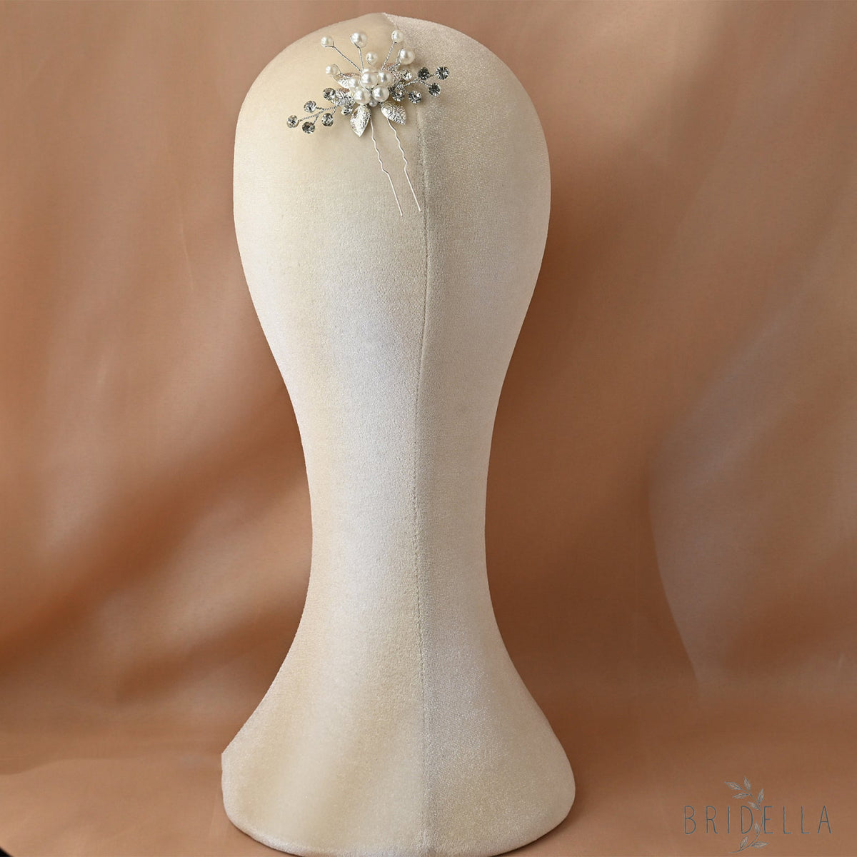 Silver Rhinestone Pearl Bridal Hair Pins Wedding - Bridella BHP504-S - Silvery - HEADWEAR