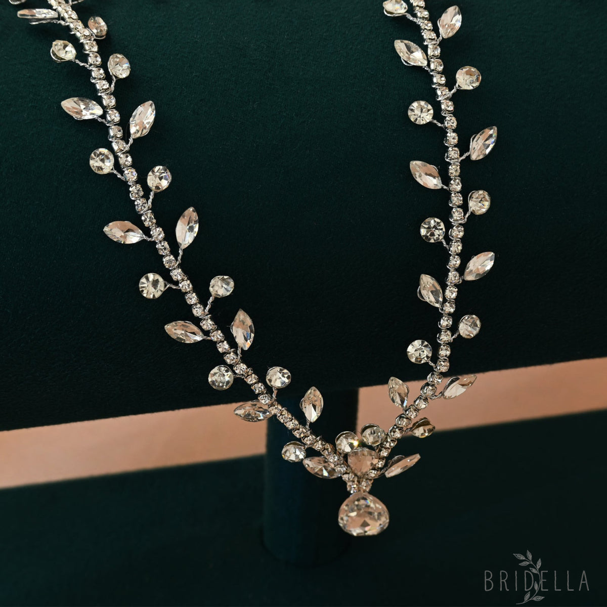 Silver Rhinestone Pearl Bridal Tiara Crown - Bridella BHP466-S - Silvery - HEADWEAR