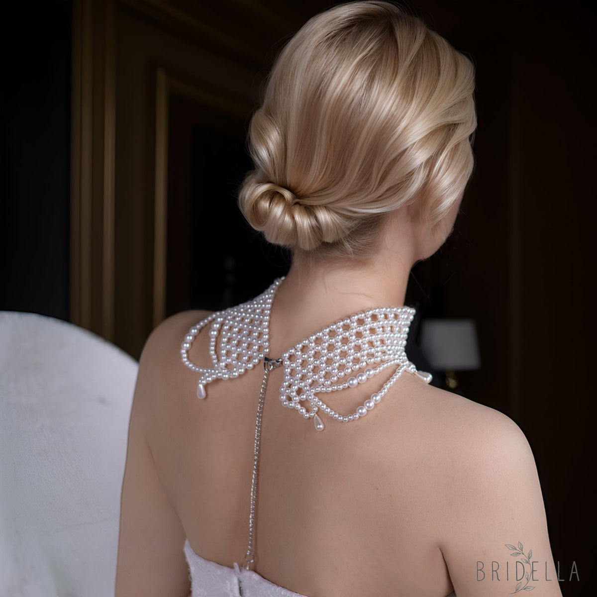 VG96 white pearl shawl