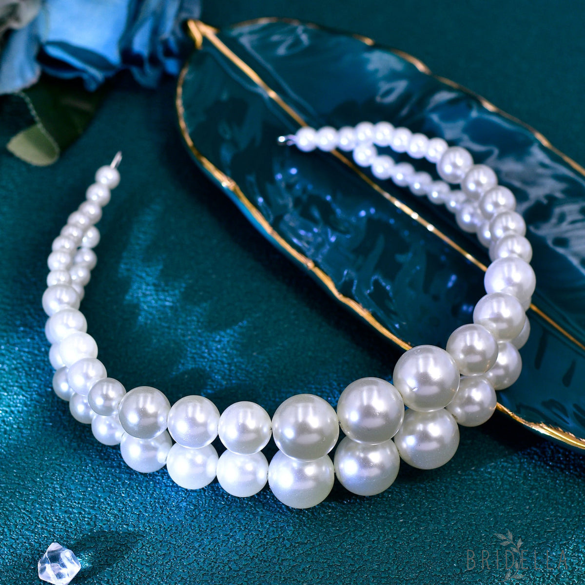 BHP727-S white pearl crown