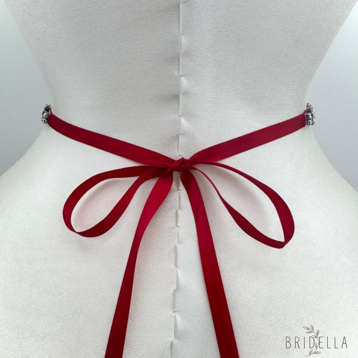 Wine Rhinestone & Pearl Belt - Blets